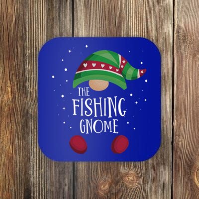 Fishing Gnome Matching Christmas Pjs Family Pajamas Fishing Gift Coaster