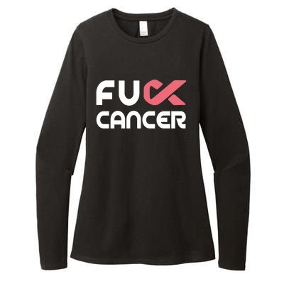 Fuckcute Giftcancer Meaningful Gift Cute Gift Fuckcute Giftbreast Cancer Awarene Womens CVC Long Sleeve Shirt