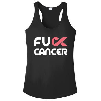 Fuckcute Giftcancer Meaningful Gift Cute Gift Fuckcute Giftbreast Cancer Awarene Ladies PosiCharge Competitor Racerback Tank