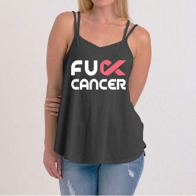 Fuckcute Giftcancer Meaningful Gift Cute Gift Fuckcute Giftbreast Cancer Awarene Women's Strappy Tank