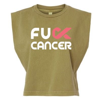 Fuckcute Giftcancer Meaningful Gift Cute Gift Fuckcute Giftbreast Cancer Awarene Garment-Dyed Women's Muscle Tee