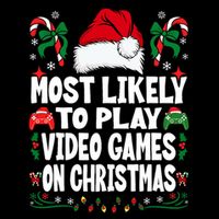 Funny Gamer Most Likely To Play Video Games On Christmas Wool Snapback Cap