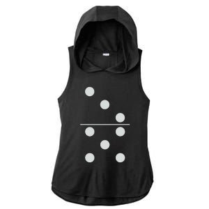 Funny Group Matching Halloween Costume Domino Dominoes 35 Ladies PosiCharge Tri-Blend Wicking Draft Hoodie Tank