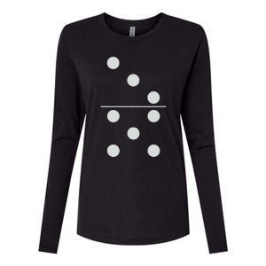 Funny Group Matching Halloween Costume Domino Dominoes 35 Womens Cotton Relaxed Long Sleeve T-Shirt