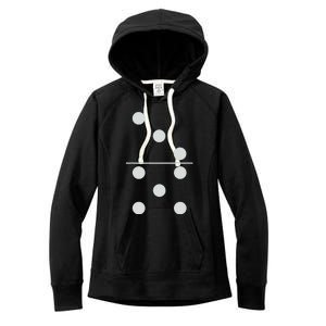 Funny Group Matching Halloween Costume Domino Dominoes 35 Women's Fleece Hoodie