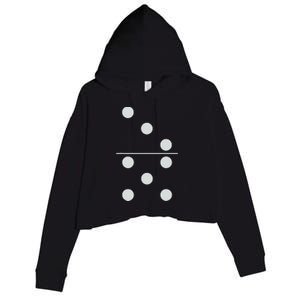 Funny Group Matching Halloween Costume Domino Dominoes 35 Crop Fleece Hoodie