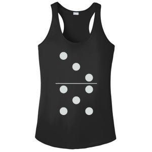 Funny Group Matching Halloween Costume Domino Dominoes 35 Ladies PosiCharge Competitor Racerback Tank