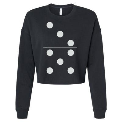 Funny Group Matching Halloween Costume Domino Dominoes 35 Cropped Pullover Crew