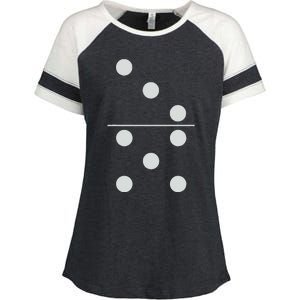 Funny Group Matching Halloween Costume Domino Dominoes 35 Enza Ladies Jersey Colorblock Tee