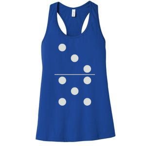 Funny Group Matching Halloween Costume Domino Dominoes 35 Women's Racerback Tank