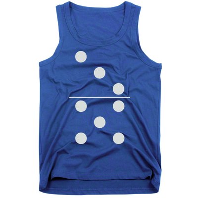 Funny Group Matching Halloween Costume Domino Dominoes 35 Tank Top