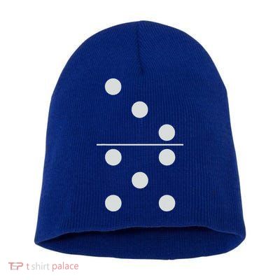 Funny Group Matching Halloween Costume Domino Dominoes 35 Short Acrylic Beanie