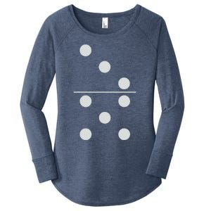 Funny Group Matching Halloween Costume Domino Dominoes 35 Women's Perfect Tri Tunic Long Sleeve Shirt