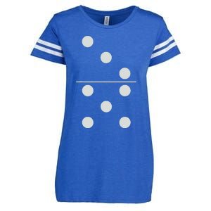 Funny Group Matching Halloween Costume Domino Dominoes 35 Enza Ladies Jersey Football T-Shirt