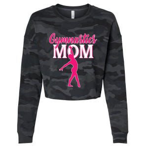 Funny Gymnastics Mom Cute Gymnast Mom Mother's Day Mommy Gift Cropped Pullover Crew