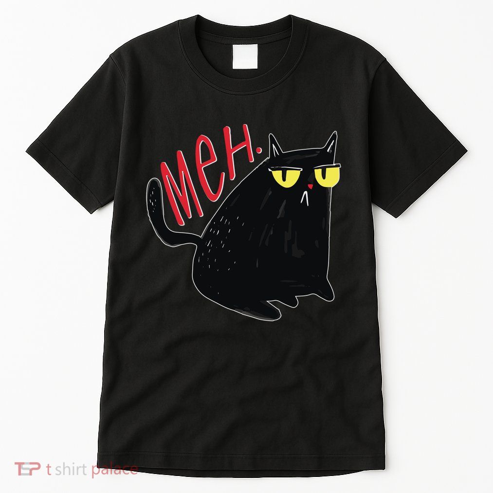 Funny Grumpy Meh Cat Tall T-Shirt