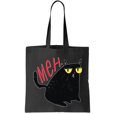 Funny Grumpy Meh Cat Bag