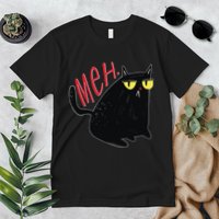 Funny Grumpy Meh Cat Premium T-Shirt