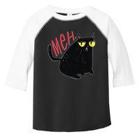 Funny Grumpy Meh Cat Toddler Fine Jersey T-Shirt