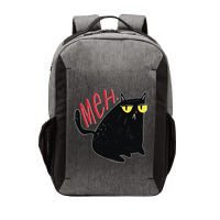 Funny Grumpy Meh Cat Vector Backpack