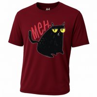 Funny Grumpy Meh Cat Performance Shirt