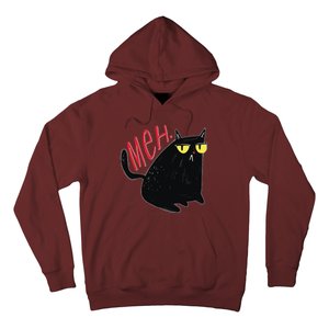 Funny Grumpy Meh Cat Hoodie