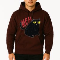 Funny Grumpy Meh Cat Hoodie