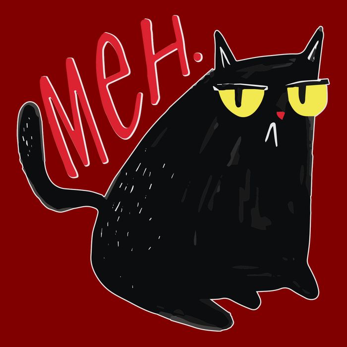 Funny Grumpy Meh Cat Cooling Performance Long Sleeve Crew
