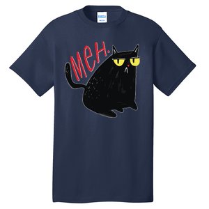 Funny Grumpy Meh Cat Tall T-Shirt