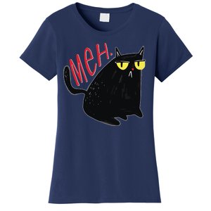 Funny Grumpy Meh Cat Women's T-Shirt