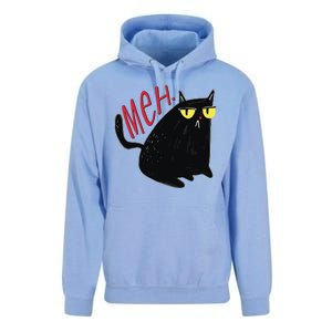 Funny Grumpy Meh Cat Unisex Surf Hoodie