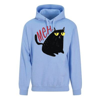 Funny Grumpy Meh Cat Unisex Surf Hoodie