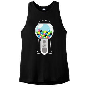 Fun Gumball Machine Costume CANDY GUM HALLOWEEN BIRTHDAY Ladies PosiCharge Tri-Blend Wicking Tank