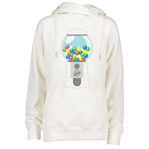 Fun Gumball Machine Costume CANDY GUM HALLOWEEN BIRTHDAY Womens Funnel Neck Pullover Hood