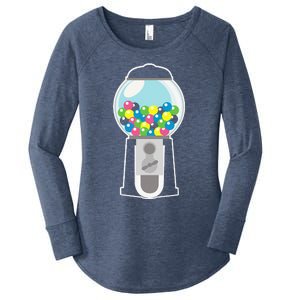 Fun Gumball Machine Costume CANDY GUM HALLOWEEN BIRTHDAY Women's Perfect Tri Tunic Long Sleeve Shirt