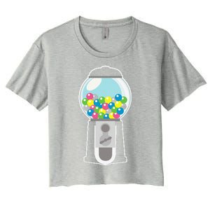 Fun Gumball Machine Costume CANDY GUM HALLOWEEN BIRTHDAY Women's Crop Top Tee