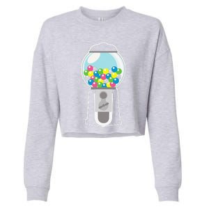 Fun Gumball Machine Costume CANDY GUM HALLOWEEN BIRTHDAY Cropped Pullover Crew