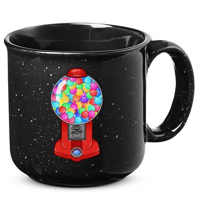 Funny Gumball Machine Halloween Gum Dispenser Easy Costume 15oz Campfire Ceramic Mug
