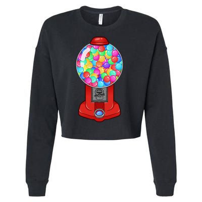 Funny Gumball Machine Halloween Gum Dispenser Easy Costume Cropped Pullover Crew