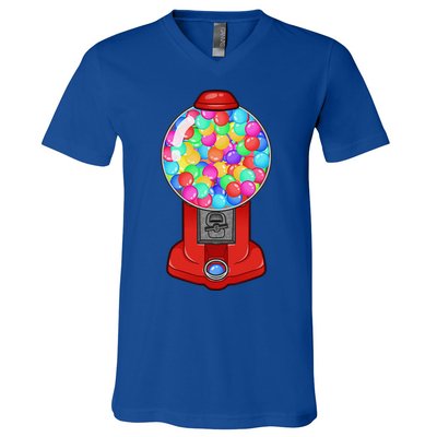 Funny Gumball Machine Halloween Gum Dispenser Easy Costume V-Neck T-Shirt