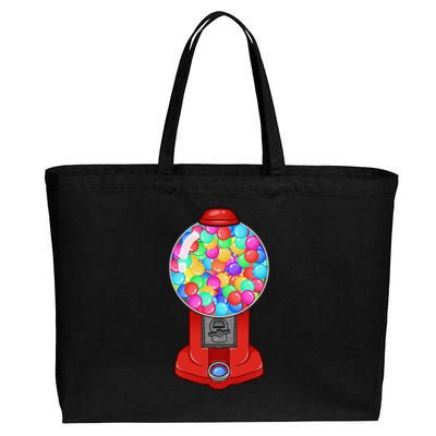 Funny Gumball Machine Halloween Gum Dispenser Easy Costume Cotton Canvas Jumbo Tote