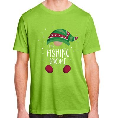 Fishing Gnome Matching Christmas Pjs Family Pajamas Fishing Gift Adult ChromaSoft Performance T-Shirt