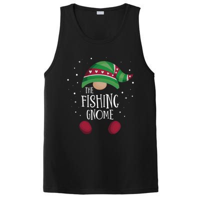 Fishing Gnome Matching Christmas Pjs Family Pajamas Fishing Gift PosiCharge Competitor Tank