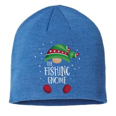 Fishing Gnome Matching Christmas Pjs Family Pajamas Fishing Gift Sustainable Beanie