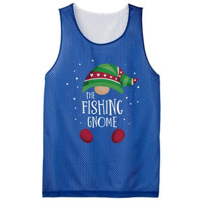 Fishing Gnome Matching Christmas Pjs Family Pajamas Fishing Gift Mesh Reversible Basketball Jersey Tank