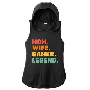 Funny Gamer Mom Wife Gamer Legend Gaming Women Video Game Ladies PosiCharge Tri-Blend Wicking Draft Hoodie Tank