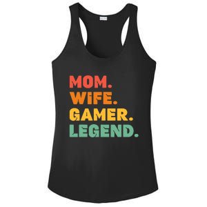 Funny Gamer Mom Wife Gamer Legend Gaming Women Video Game Ladies PosiCharge Competitor Racerback Tank