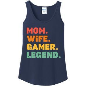 Funny Gamer Mom Wife Gamer Legend Gaming Women Video Game Ladies Essential Tank