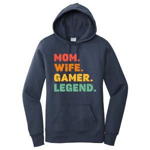 Funny Gamer Mom Wife Gamer Legend Gaming Women Video Game Women's Pullover Hoodie