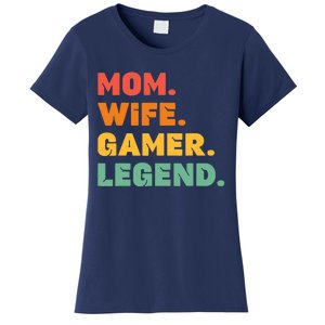 Funny Gamer Mom Wife Gamer Legend Gaming Women Video Game Women's T-Shirt